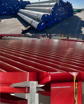 750 tons victaulic groove ends & FBE coating pipes have been successfully dispatched.